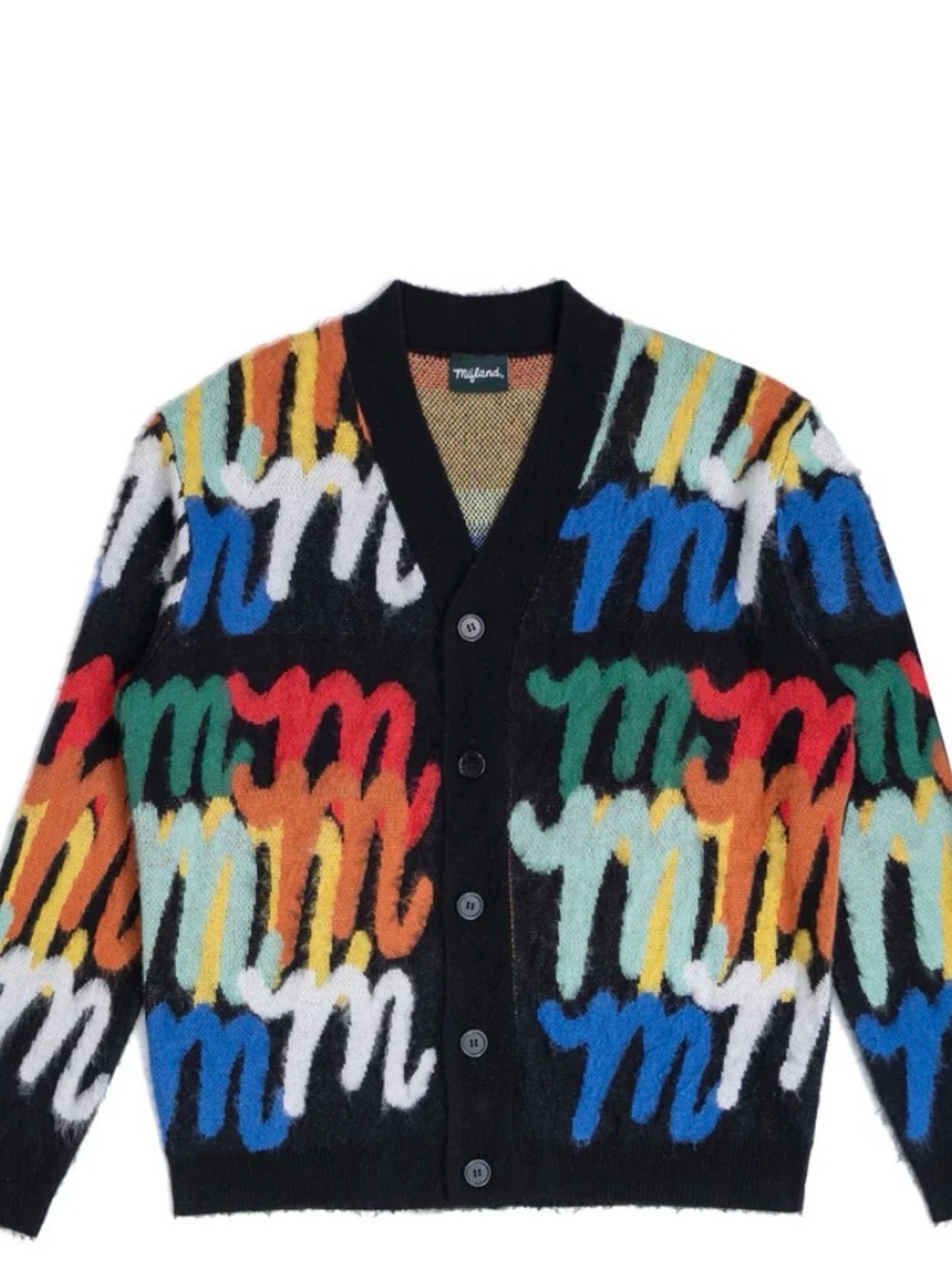 Mifland Million M Multicolored Cardigan Sweater Medium